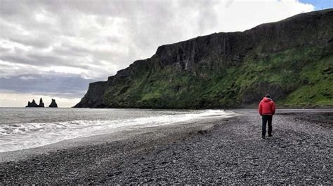 As Praias De Areia Preta Da Isl Ndia Incluindo Reynisfjara E V K