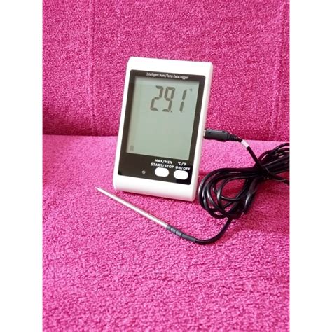 Jual Sound And Light Alarm Temperature Data Logger With External Probe