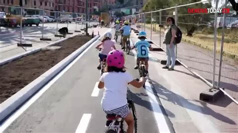 Video I Bimbi Del Bicibusauro Inaugurano La Nuova Ciclabile Di Corso