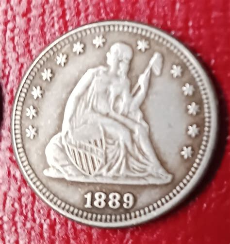 P Liberty Seated Quarter Restrike Token Reproduction Etsy