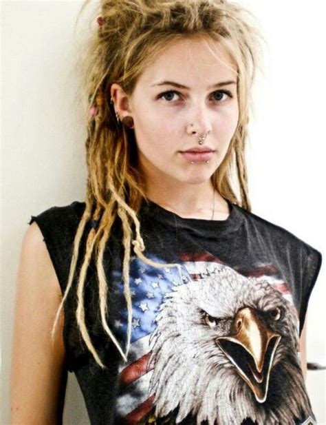 White Trash Dreadlocks Dreads Girl Blonde Dreads Beautiful