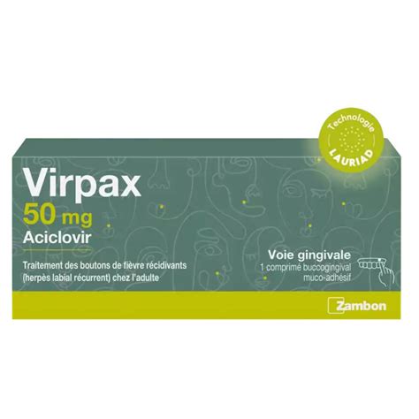 Virpax Herp S Labial Boutons De Fi Vre Comprim