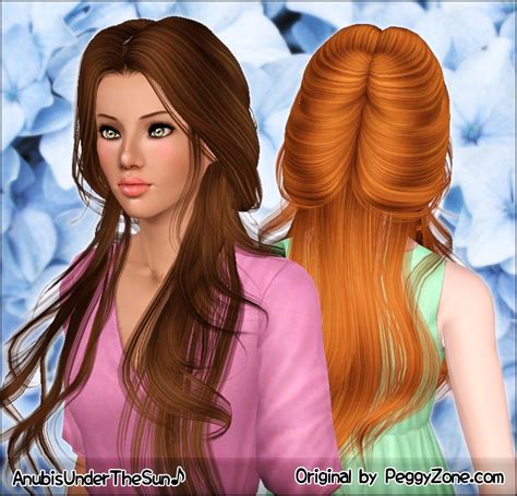 Middle Parth Peggy`s Hairstyle Retextured By Anubis Sims 3 Hairs