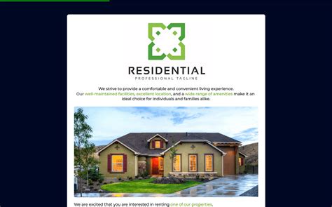 house rental application form template