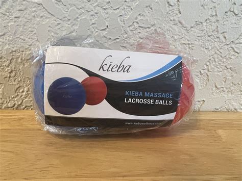 Kieba Massage Lacrosse Balls For Myofascial Release Trigger Blue And