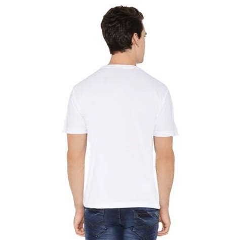 Polyester Men Round Neck T Shirt Half Sleeves Size L At Rs 48 Piece