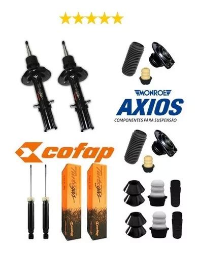 04 Amortecedor Cofap 04 Kit Axios Palio 2001 Em Diante