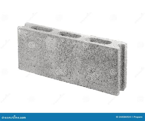 A Concrete Block Isolated On White Stock Photo Image Of Rectangle