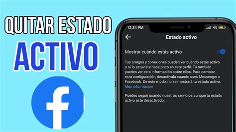 C Mo Desactivar El Estado Activo En Facebook Youtube