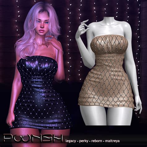 Second Life Marketplace Poonsh Laura Dress Nude