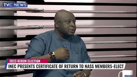 Inec Presents Certificate Of Return To National Assembly Members Elect