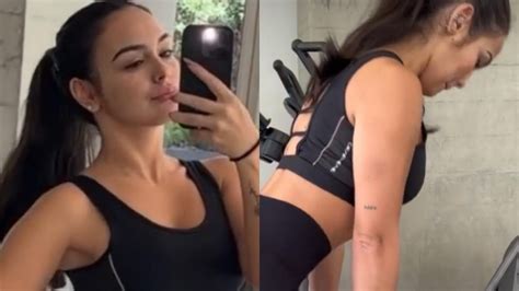 Larissa Santos treina pesado e exibe corpo saradíssimo na academia