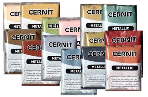 Cernit Metallic colors - High quality oven bake polymer clay -Cernit modeling material comes in ...