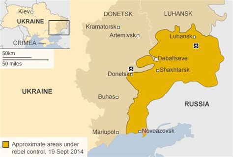 Ukraine Crisis In Maps Bbc News