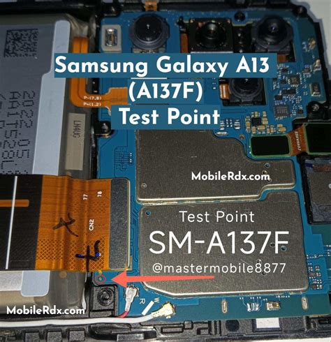 Android Samsung Galaxy A13 A137F Test Point To Remove Pattern FRP