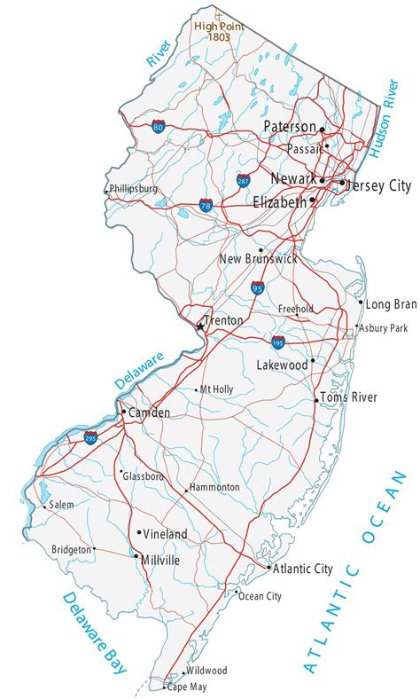 South Jersey Cities Map Camila Violante