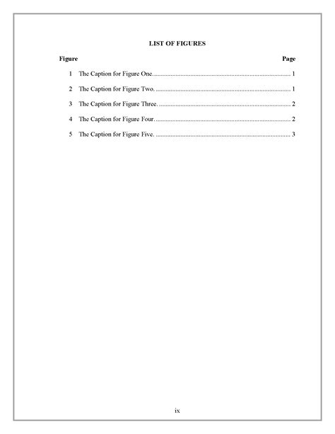 Microsoft Word No Table Of Figures Entries Found | Elcho Table