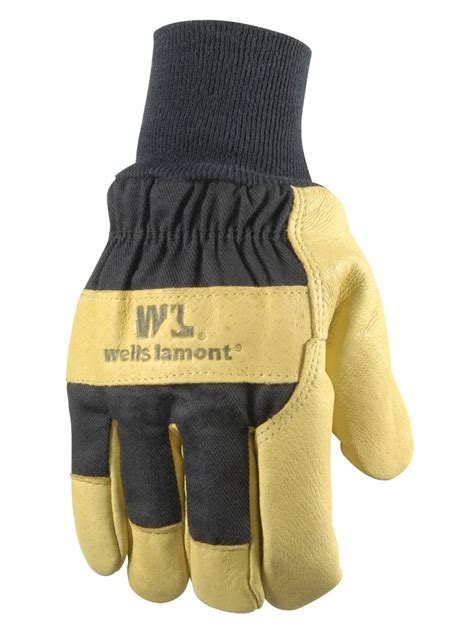 Mens Heavy Duty Leather Winter Work Gloves With Thinsulate Insulation