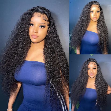 Aliglossy 180 Density 13x4 Kinky Curly Lace Front Wigs Human Hair Wigs