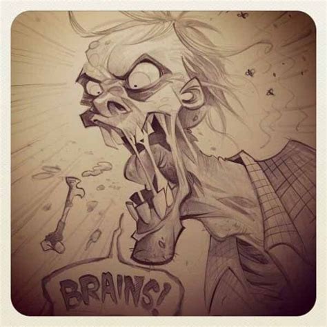 40 Creepy Zombie Drawings Illustrations And Concept Art Inspiration