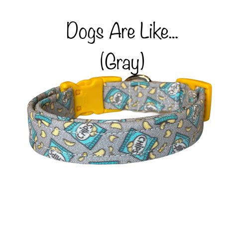 Potato chip dog collar, funny dog collar, food dog collar, potato chips, eco friendly collar ...