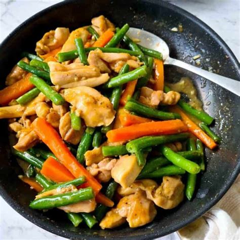 Marinated Chicken Stir Fry With Green Beans Casually Peckish