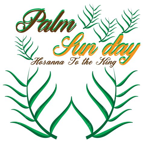 Palm Sunday Vector Design Images Palm Sunday Christian Feast Banner