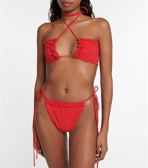 Bikini Oberteil In Rot Magda Butrym Mytheresa