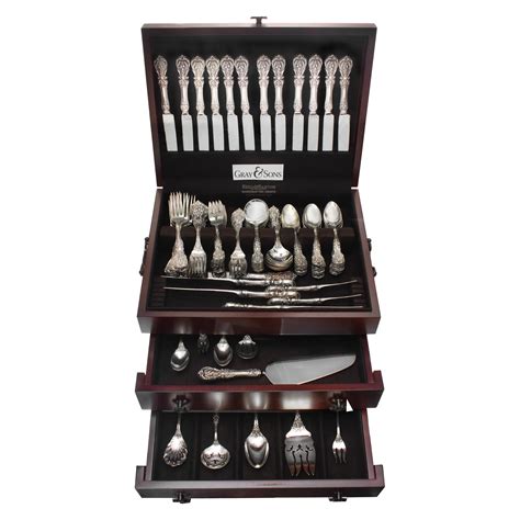 Reed And Barton Francis The First Sterling Silver Flatware Set At