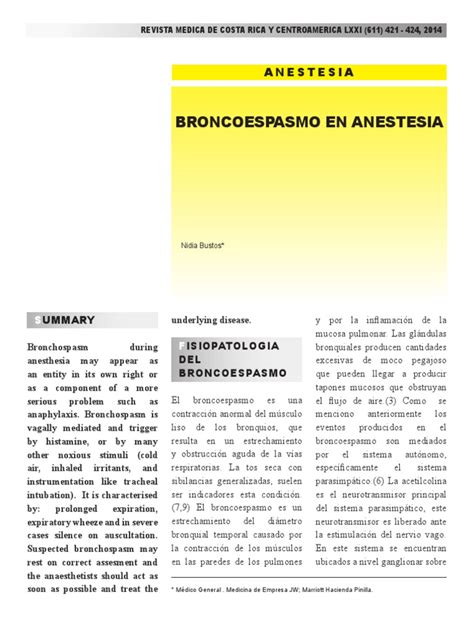 Broncoespasmo PDF | PDF | Especialidades Medicas | Medicina