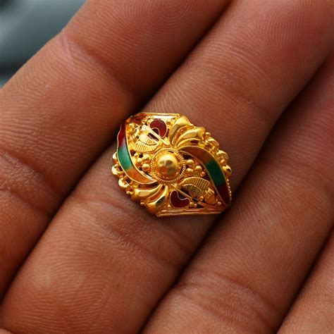 Indian Gold Ring For Men