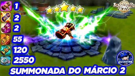 Summonada do Márcio 2 no Summoners War By Clã Destino YouTube