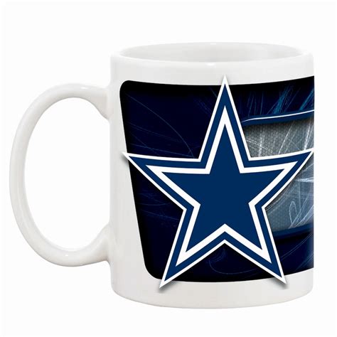 White Dallas Cowboys 11oz. Sublimated Coffee Mug-