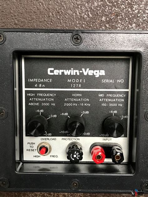 Rare Cervin Vega Tr Tower Speaker All Original Restored