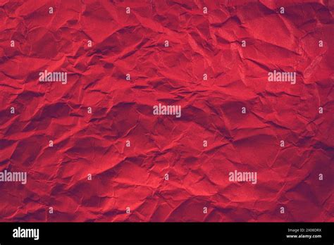 Red Paper Texture Background Crumpled Red Paper Abstract Shape