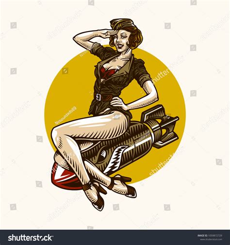 Pin Up Girl Bomb Over 68 Royalty Free Licensable Stock Vectors And Vector Art Shutterstock