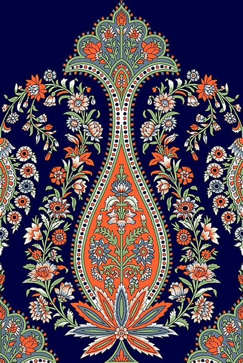 Beautiful Motif In Textile Digital Design Creatief