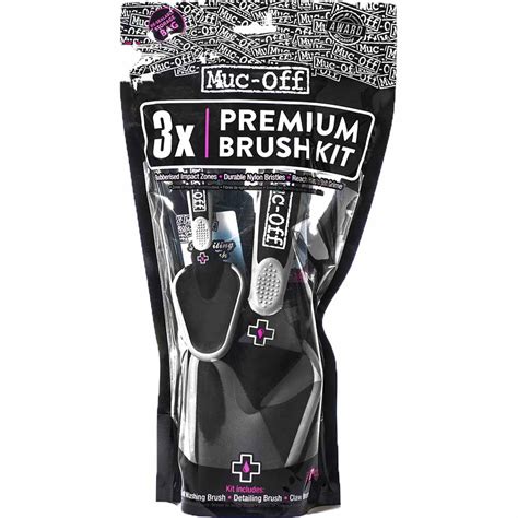 Muc Off 3 X Premium Bike Cleaning Brush Kit Wilko