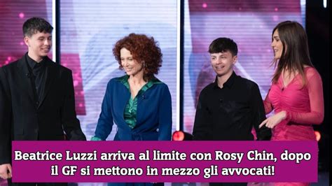 Beatrice Luzzi Arriva Al Limite Con Rosy Chin Dopo Il GF Si Mettono In