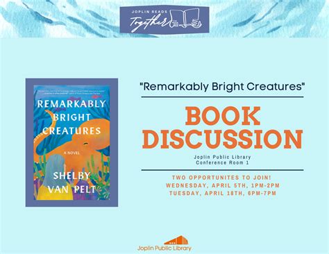Book Discussion - Remarkably Bright Creatures by Shelby Van Pelt