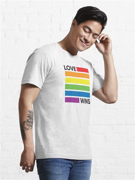 Rainbow Flag Love Wins Lgbt Pride T Shirt For Sale By Lgbtiq Redbubble Gay T Shirts