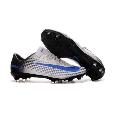 Nike Ronaldo Mercurial Vapor XI FG Football Shoes White Blue