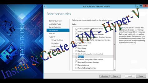 How To Install The Hyper V Role In Windows Server Youtube