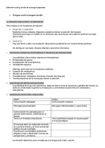 Estandar Oral Y Escrito De La Lengua Espanola Pdf