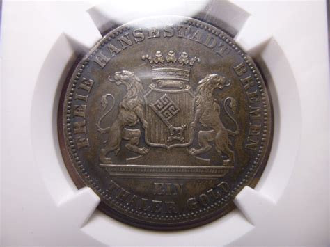 B German States Bremen Shooting Festival Silver Taler Ngc Ms Ebay