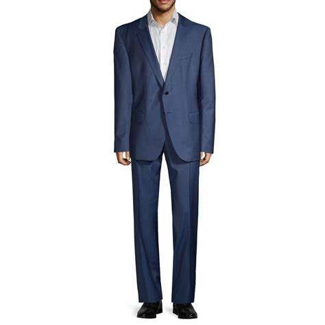 Boss Slim Fit Trabaldo Togna Wool Suit In Blue For Men Lyst