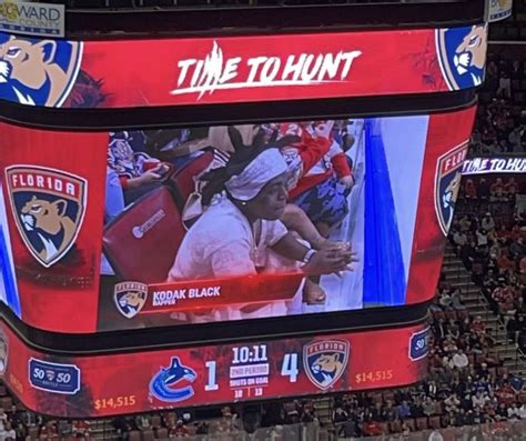 Sex Appeal Kodak Black Caught On Tape At Florida Panthers Game