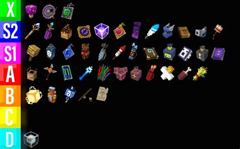 My Last Tier List For Now Artifact Tier List Minecraftdungeons