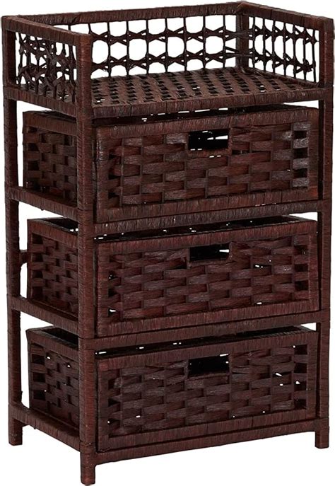 Amazon Household Essentials Hand Woven Paper Rope Drawer Chest