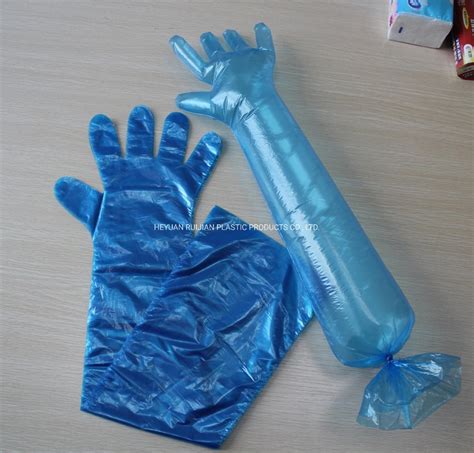 High Protection Safety Long Sleeve Disposable Hdpe Ldpe Gloves China